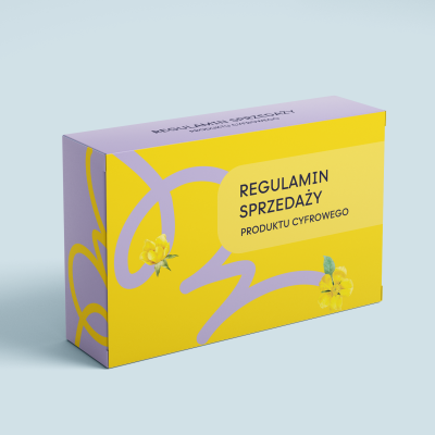 Regulamin sprzedaży produktu online