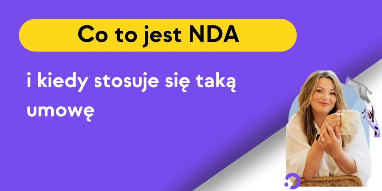 Banner z napisem NDA Umowa o zachowaniu poufności